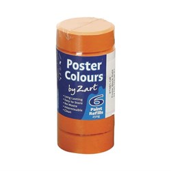 Zart Poster Colours Refill Orange Pack of 6_2